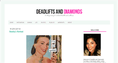 Desktop Screenshot of deadliftsanddiamonds.com